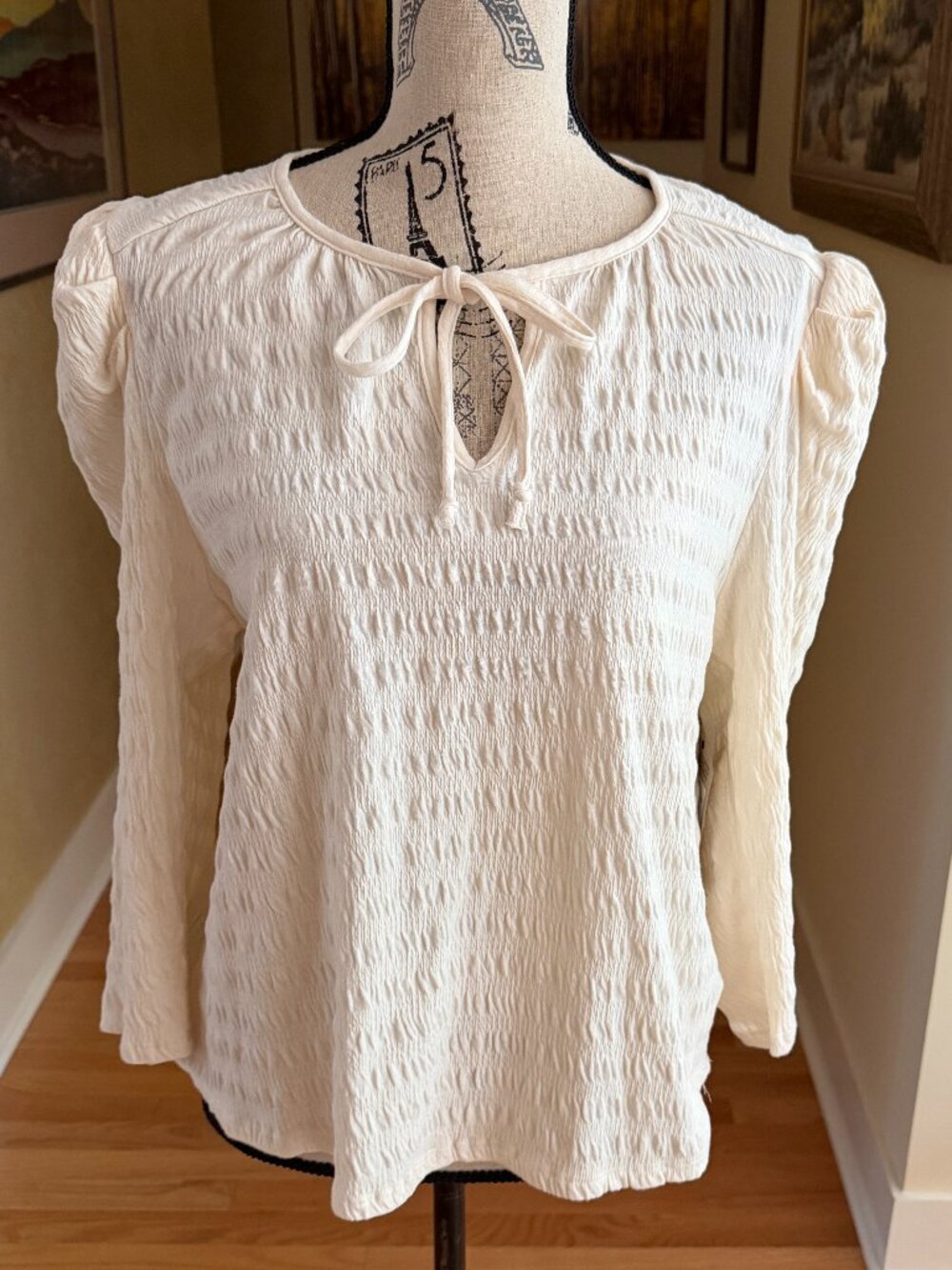 Frye and Co. Whisper White Top Size Large